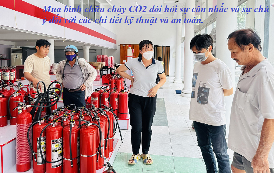 Lưu ý khi mua bình chữa cháy CO2